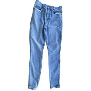 LOFT Women's High Rise Denim Blue Jeans Hight Wash The Jeggings Size 30/10